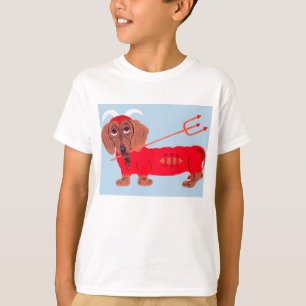 T-shirt Diable Dachshund