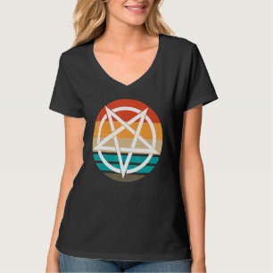 T-shirt Diable de pentagramme rétro 666