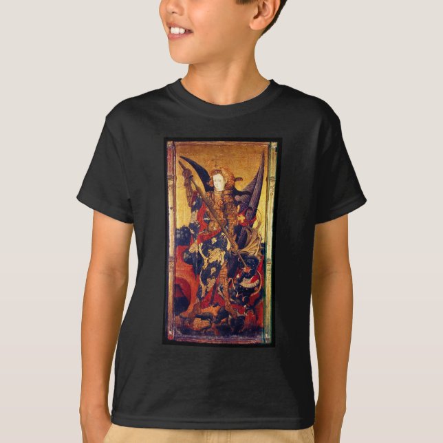 T-shirt Diable de victoire de St Michael en tant que (Devant)