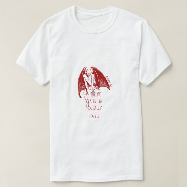 T-shirt Diable/Détails _ Une Chemise MisterP (Design devant)