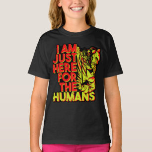 T-shirt Diable Effrayant Halloween est là pour les Humains