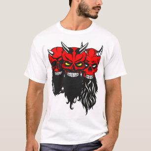 T-shirt diable_lucifer_tete_de_mort_crane_barbu_barbe_hips