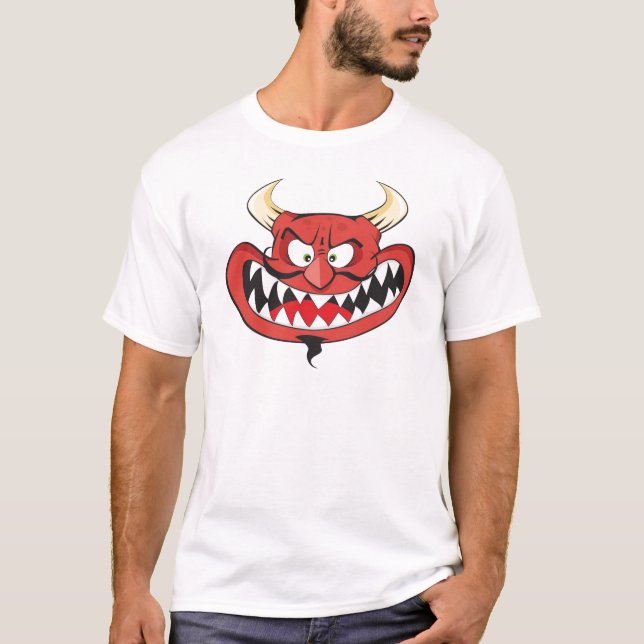 T-shirt Diable mauvais riant fou (Devant)