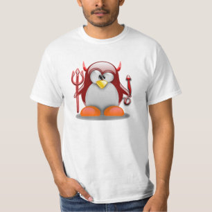 T-shirt Diable Tux (Linux Tux)