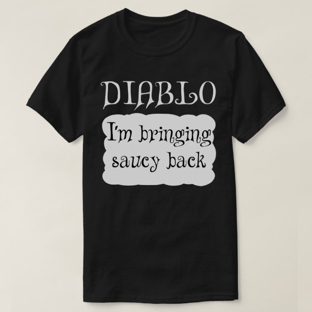 T-shirt DIABLO Hot Packet Halloween Taco costume (Design devant)