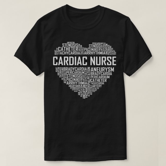 T-shirt diac Infirmière Coeur (Design devant)