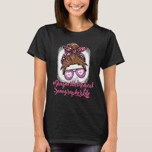 T-shirt Diagnostic Médicale Sonographe Infirmière Pour Fem