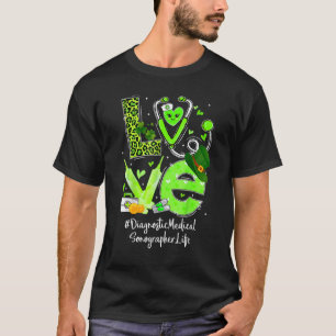T-shirt Diagnostic Médicale Sonographe Infirmière Vie Amou