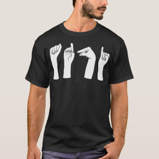 T-shirt Diagnostician Diag Sign Language Hands Premium