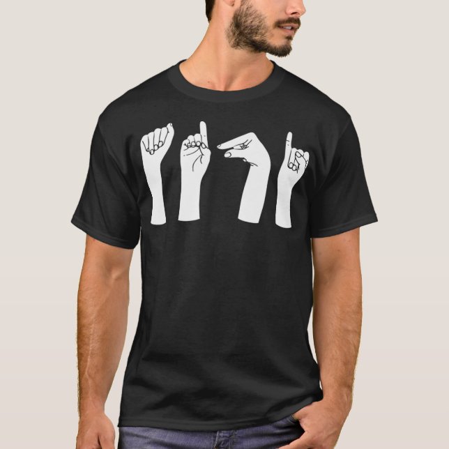 T-shirt Diagnostician Diag Sign Language Hands Premium  (Devant)