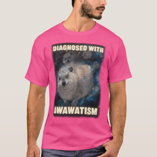 T-shirt Diagnostiqué Avec Awawatism Rock Hyrax