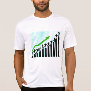 T-shirt Diagramme à barres de progression de réussite de c