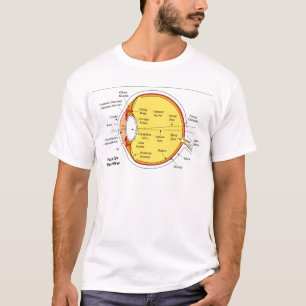 T-shirt Diagramme anatomique de la boule d'oeil humain