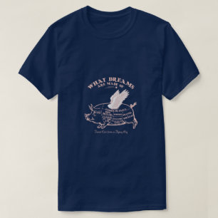 T-shirt Diagramme de cochon volant
