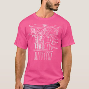 T-shirt Diagramme de colonne grecque Architecte Professeur