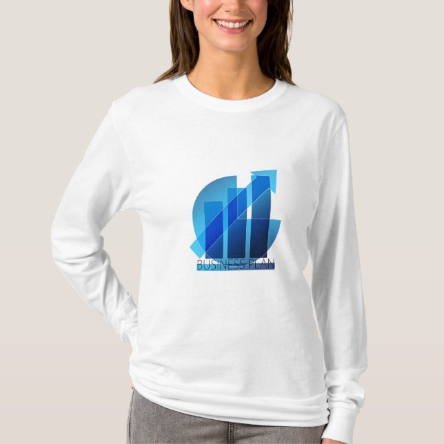 T-shirt Diagramme de plan d'affaires (Devant)