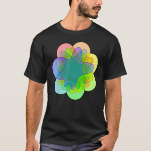 T-shirt Diagramme de Venn à 7 voies coloré nerd probabilit