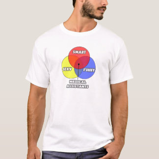 T-shirt Diagramme de Venn .. Assistants Médicales