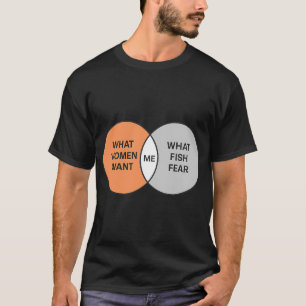 T-shirt Diagramme de Venn de ce que les femmes veulent et 