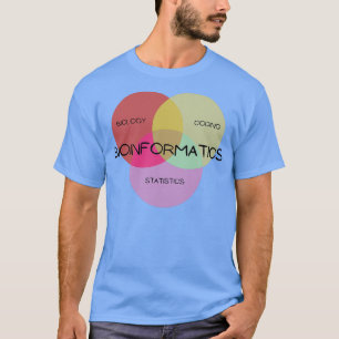 T-shirt Diagramme de Venn en bioinformatique