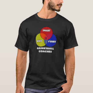 T-shirt Diagramme de Venn .. Entraîneurs de basket-ball