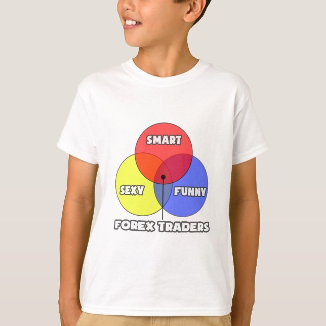 T-shirt Diagramme de Venn .. Forex Traders (Devant)