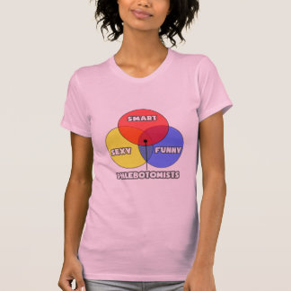 T-shirt Diagramme de Venn .. Phlebotomiste