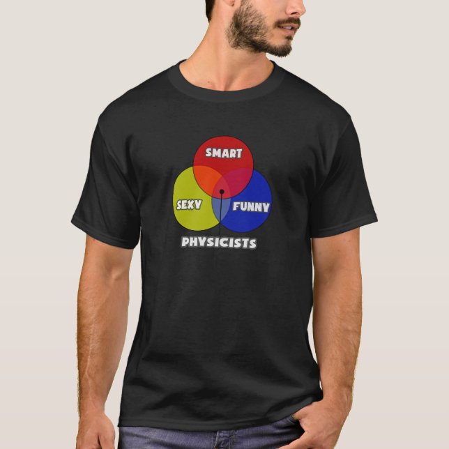 T-shirt Diagramme de Venn .. Physicien (Devant)