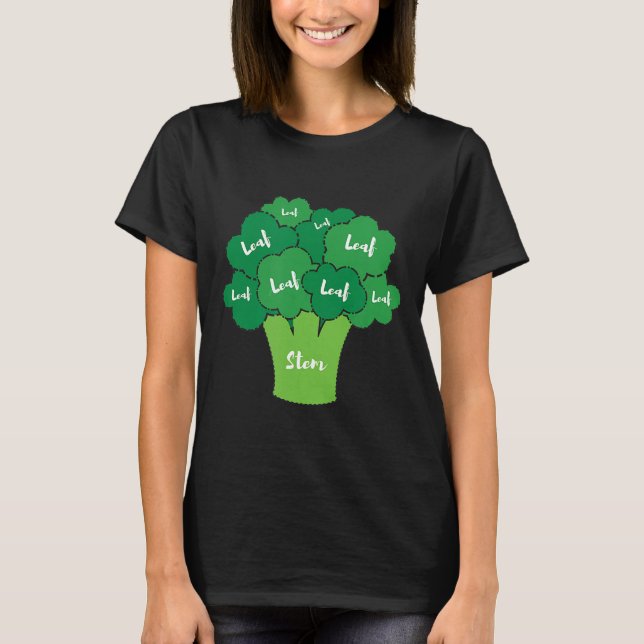 T-shirt Diagramme des bouchers de Vegan Brocolli (Devant)