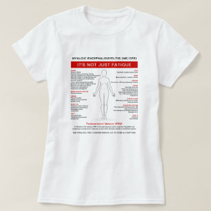T-shirt Diagramme des symptômes de l'encéphalomyélite myal