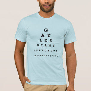 T-shirt Diagramme d'oeil gay .png