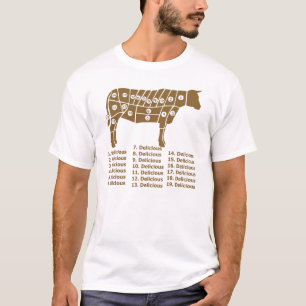 T-shirt Diagramme drôle de vache