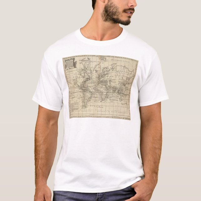 T-shirt Diagramme du monde (Devant)