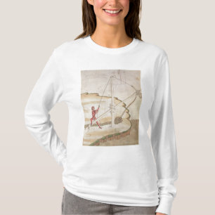 T-shirt Diagramme d'une méthode de fournir l'eau