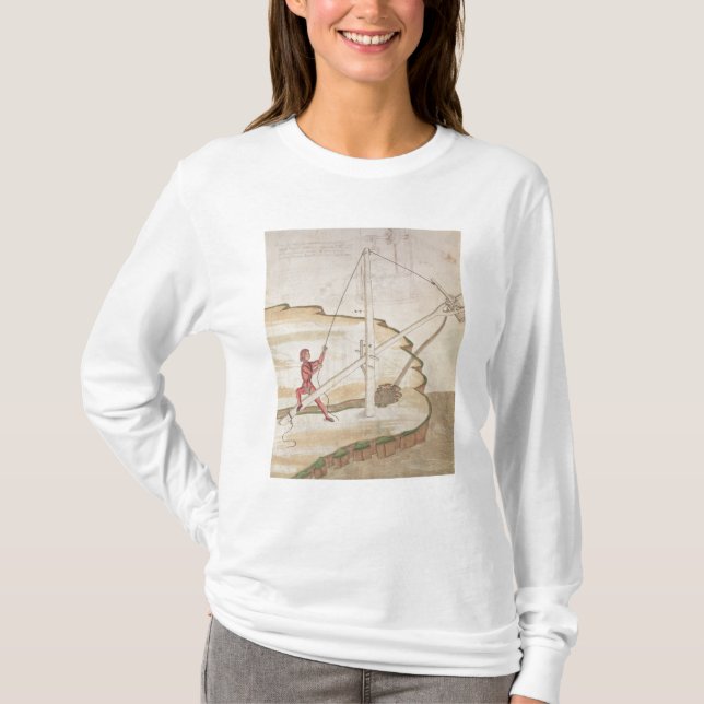 T-shirt Diagramme d'une méthode de fournir l'eau (Devant)