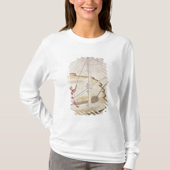 T-shirt Diagramme d'une méthode de fournir l'eau (Devant)