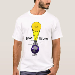T-shirt Diagramme Éclipse solaire