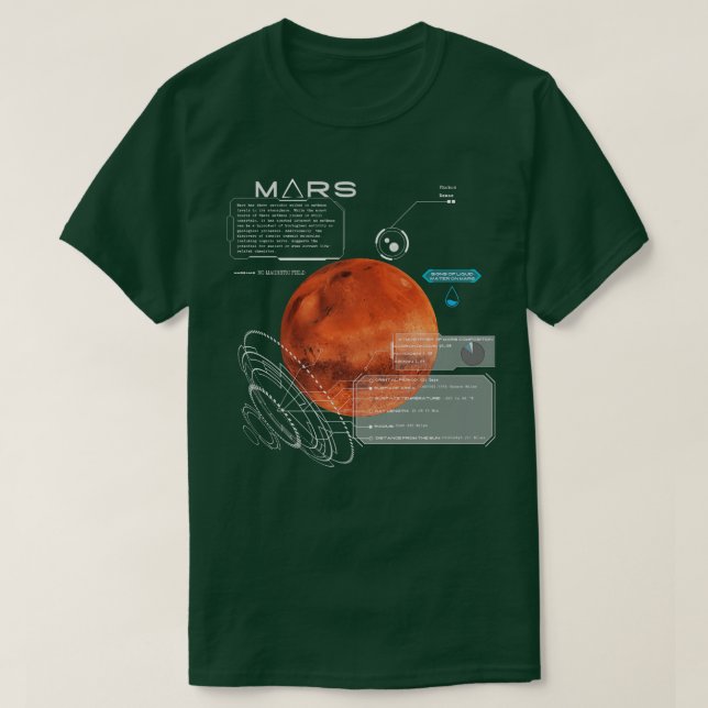 T-shirt Diagramme Mars (Design devant)