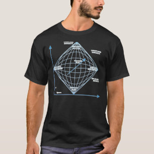 T-shirt Diagramme Penrose En Bleu