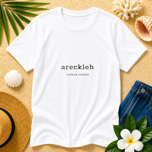 T-shirt Dialecte Caymanien humoristique Areckleh Personnal