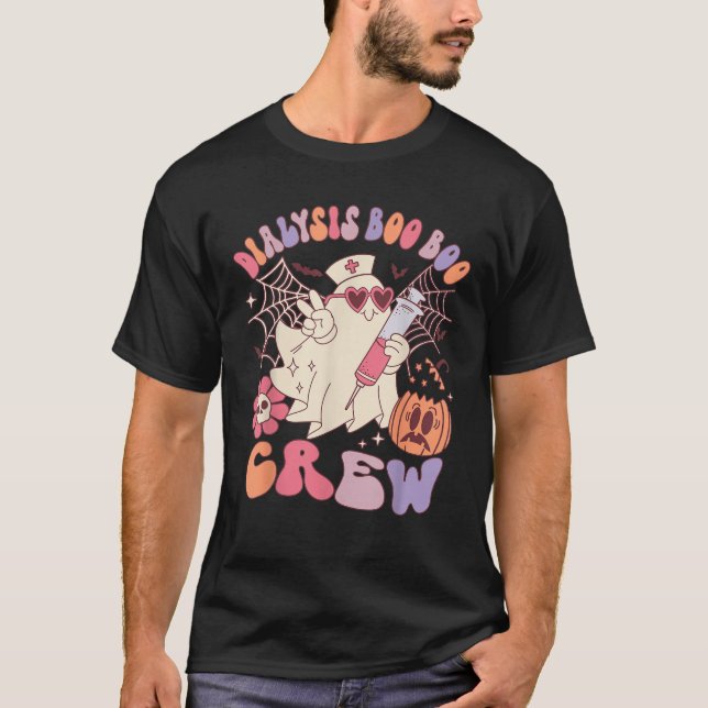 T-shirt Dialyse Boo Crew Funny Nephrologie Infirmière Hall (Devant)