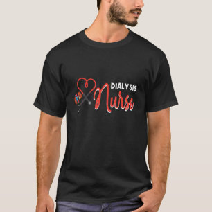 T-shirt Dialyse Infirmière Cadeaux pour Technicien Coeur N