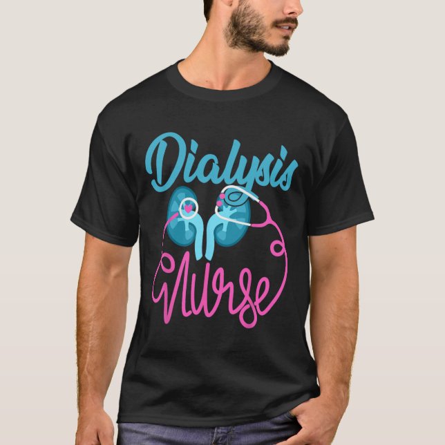 T-shirt Dialyse Infirmière Néphrologie Infirmière Dialyse  (Devant)