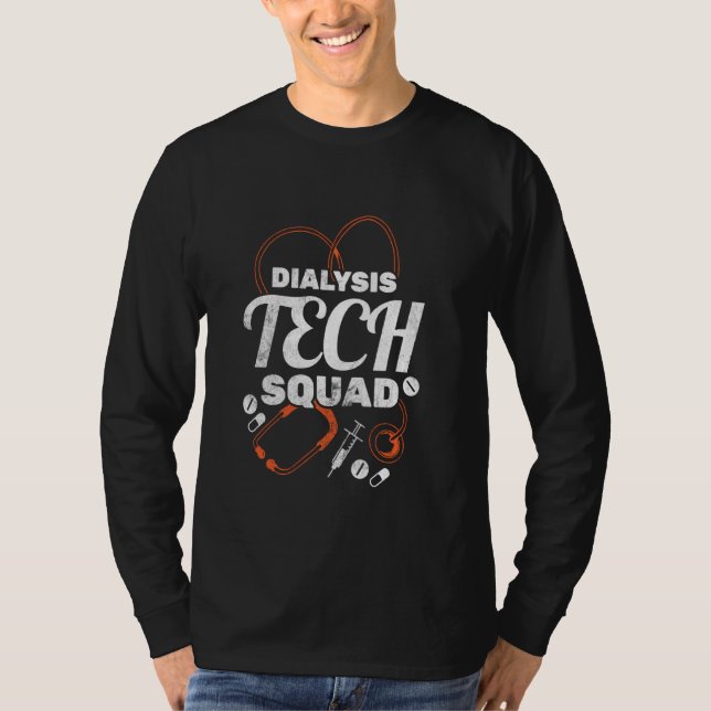 T-shirt Dialyse Technicien Dialyse Équipe Technique Dialys (Devant)