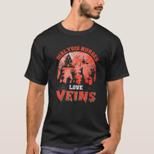 T-shirt Dialysis Nurses Love Vein Zombie Nurse Halloween