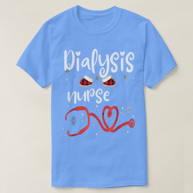 T-shirt Dialysis Technician Nephrology Nurse Christmas 202 (Design devant)
