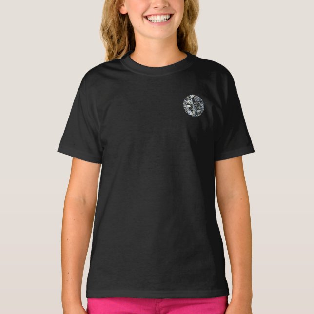 T-Shirt Diamant Bague en rubis noir (Devant)