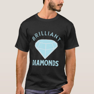 T-shirt Diamant brillant bleu