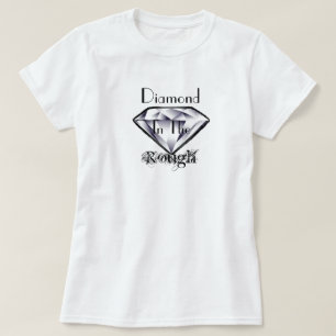 T-shirt DIAMANT DANS la pièce en t de Rugueux-Dames