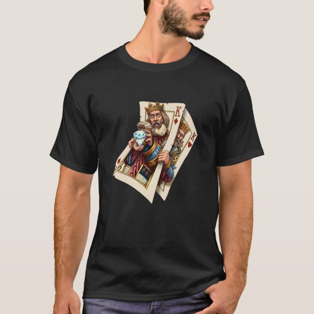 T-shirt Diamant de contrôle arrière BJJ King (Devant)